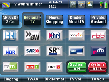 TSU9800 TV Senderauswahl