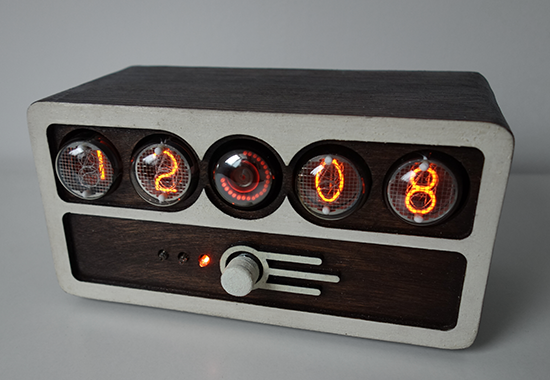 nixie clock with 0,67" digit height (IN-4) and dekatron counting-tube (OG-4)